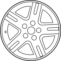 OEM Mercury Wheel, Alloy - 6M6Z-1007-B