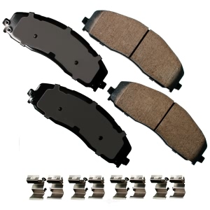 Akebono Performance™ Ultra-Premium Ceramic Front Brake Pads for 2013 Ford F-250 Super Duty - ASP1680