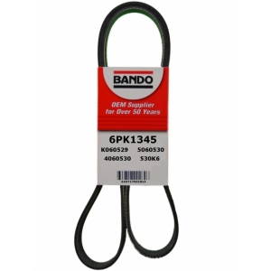 BANDO Rib Ace™ V-Ribbed Serpentine Belt for Mercury Tracer - 6PK1345