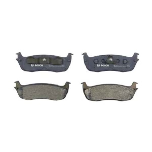 Bosch QuietCast™ Premium Organic Rear Disc Brake Pads for 2000 Ford Expedition - BP711