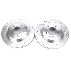 Power Stop PowerStop Evolution Performance Drilled, Slotted& Plated Brake Rotor Pair for Mercury - AR8589XPR