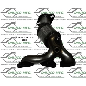 Davico Exhaust Manifold with Integrated Catalytic Converter for Ford Escape - 15660