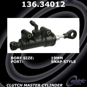 Centric Premium Clutch Master Cylinder for Ford Mustang - 136.34012