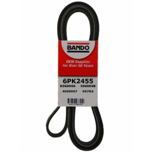 BANDO Rib Ace™ V-Ribbed OEM Quality Serpentine Belt for Mercury Monterey - 6PK2455