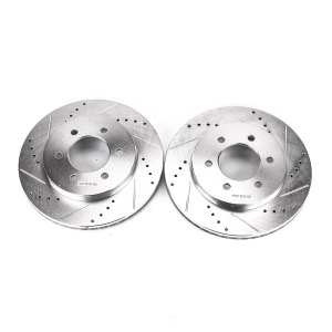 Power Stop PowerStop Evolution Performance Drilled, Slotted& Plated Brake Rotor Pair for Lincoln Mark LT - AR8596XPR
