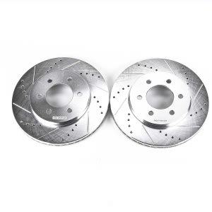 Power Stop PowerStop Evolution Performance Drilled, Slotted& Plated Brake Rotor Pair for Lincoln Navigator - AR8590XPR