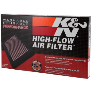K&N 33 Series Panel Red Air Filter （13.5" L x 7.125" W x 1.563" H) for Ford F-250 Super Duty - 33-2123