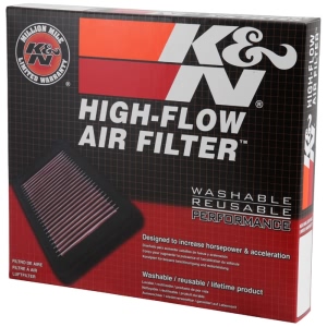 K&N 33 Series Panel Red Air Filter （9.625" L x 7.813" W x 1.563" H) for Lincoln MKX - 33-5000