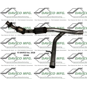 Davico Direct Fit Catalytic Converter and Pipe Assembly for Lincoln Mark LT - 19166