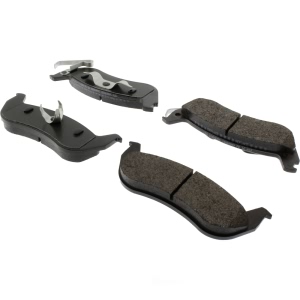 Centric Posi Quiet™ Extended Wear Semi-Metallic Rear Disc Brake Pads for 2011 Lincoln Town Car - 106.09320