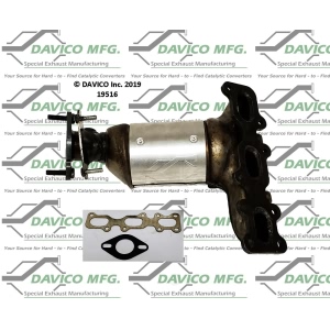 Davico Exhaust Manifold with Integrated Catalytic Converter for Ford Explorer - 19516