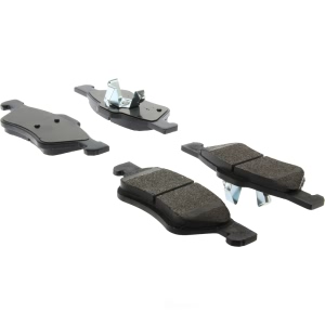 Centric Posi Quiet™ Extended Wear Semi-Metallic Front Disc Brake Pads for 2006 Mercury Mariner - 106.10470