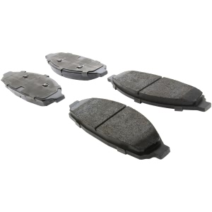 Centric Posi Quiet™ Extended Wear Semi-Metallic Front Disc Brake Pads for 2010 Mercury Grand Marquis - 106.09310
