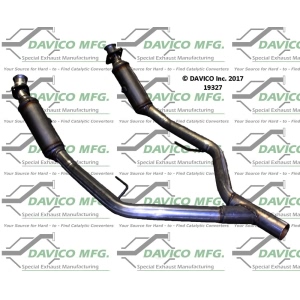 Davico Direct Fit Catalytic Converter and Pipe Assembly for Ford Mustang - 19327