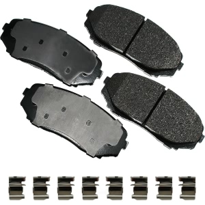 Akebono Pro-ACT™ Ultra-Premium Ceramic Front Disc Brake Pads for 2007 Ford Edge - ACT1258