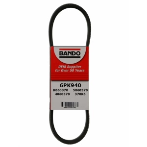 BANDO Rib Ace™ V-Ribbed Serpentine Belt for Ford Tempo - 6PK940