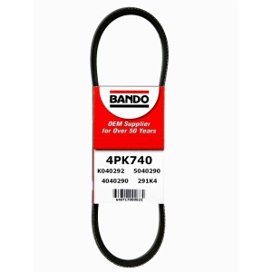 BANDO Rib Ace™ V-Ribbed Serpentine Belt for Mercury Lynx - 4PK740