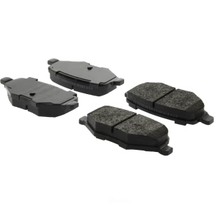 Centric Posi Quiet™ Extended Wear Semi-Metallic Rear Disc Brake Pads for 2012 Lincoln MKS - 106.13770