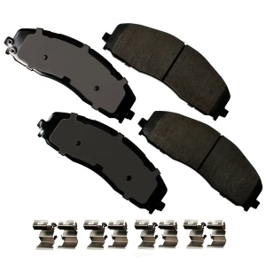 Akebono Pro-ACT™ Ultra-Premium Ceramic Front Disc Brake Pads for 2015 Ford F-350 Super Duty - ACT1680