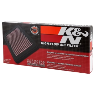 K&N 33 Series Panel Red Air Filter （13.188" L x 7.25" W x 1.5" H) for 2002 Ford Excursion - 33-2248
