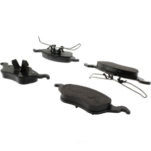 Centric Posi Quiet™ Extended Wear Semi-Metallic Front Disc Brake Pads for 2004 Ford Focus - 106.08160