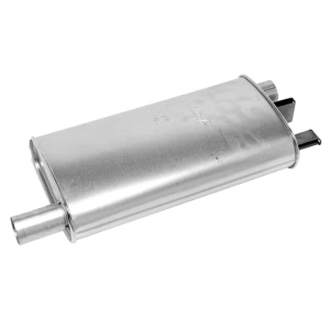 Walker Quiet Flow Driver Side Stainless Steel Oval Aluminized Exhaust Muffler for Lincoln - 22105