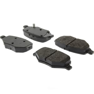 Centric Posi Quiet™ Extended Wear Semi-Metallic Rear Disc Brake Pads for 2015 Lincoln MKS - 106.16120