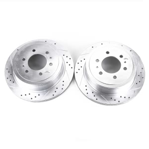 Power Stop PowerStop Evolution Performance Drilled, Slotted& Plated Brake Rotor Pair for Lincoln Mark LT - AR8598XPR