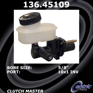 Centric Premium Clutch Master Cylinder for Ford Probe - 136.45109